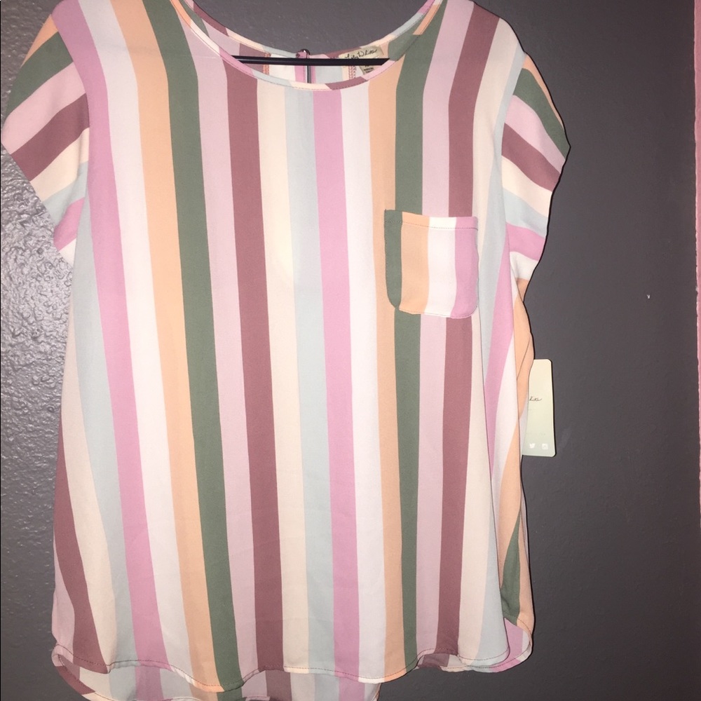 Colorful Stripe Blouse